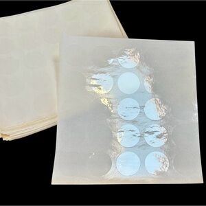 1000 clear round labels, 3/4” each